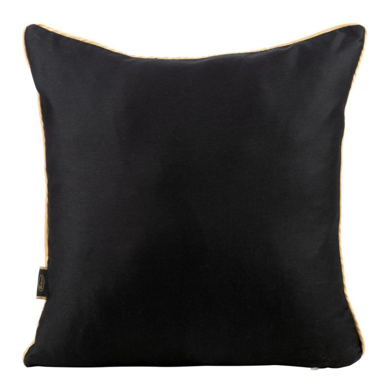 Microfiber Square Pillow Case, Black