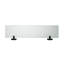 Epsom Wall Mounted Glass Shelf with Matte Black Flexi-Fix Brackets 59cm