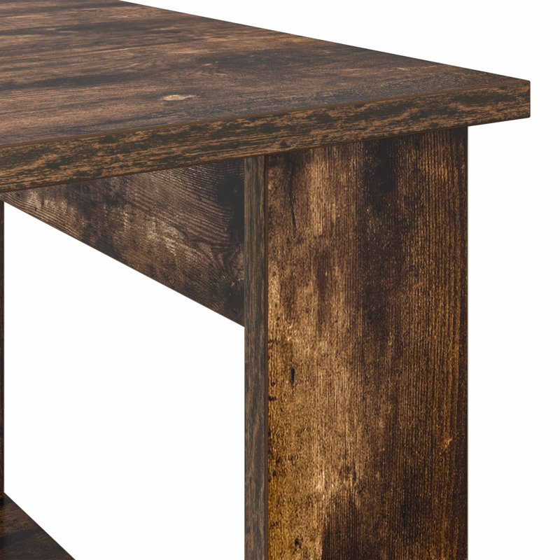 Coffee Table with Storage, 50cm. H x 72cm. L x 50cm. W, Smoked Oak