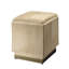 Easton Hide Ottoman, Grey-49222397