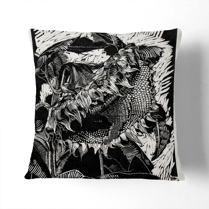 Square Throw Cushion, White, 55cm H x 55cm W x 20cm D