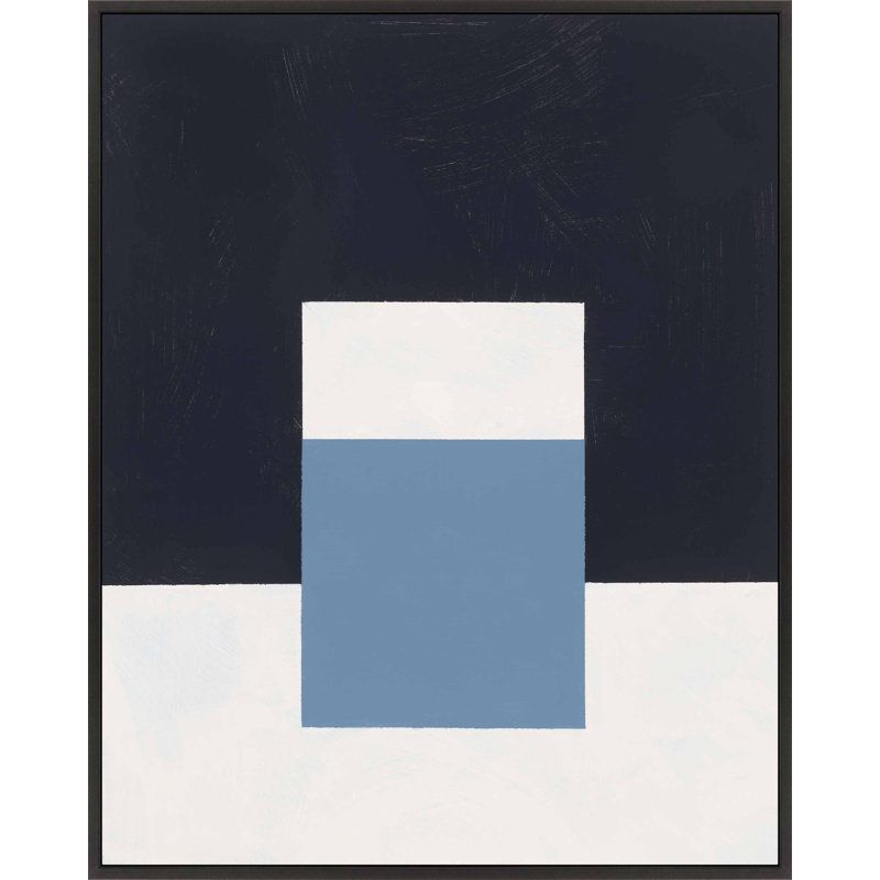 «Square Sky» par Robert Kamnatnik - Art mural encadré, Toile encadrée noire, H 38 po x l 30 po x P 1,38 po