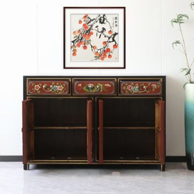 Buffet grande capacité à peinture rétro