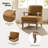 Amilio 28" W Farmhouse Polyester Armchair with Solid Wood Legs-1065053040