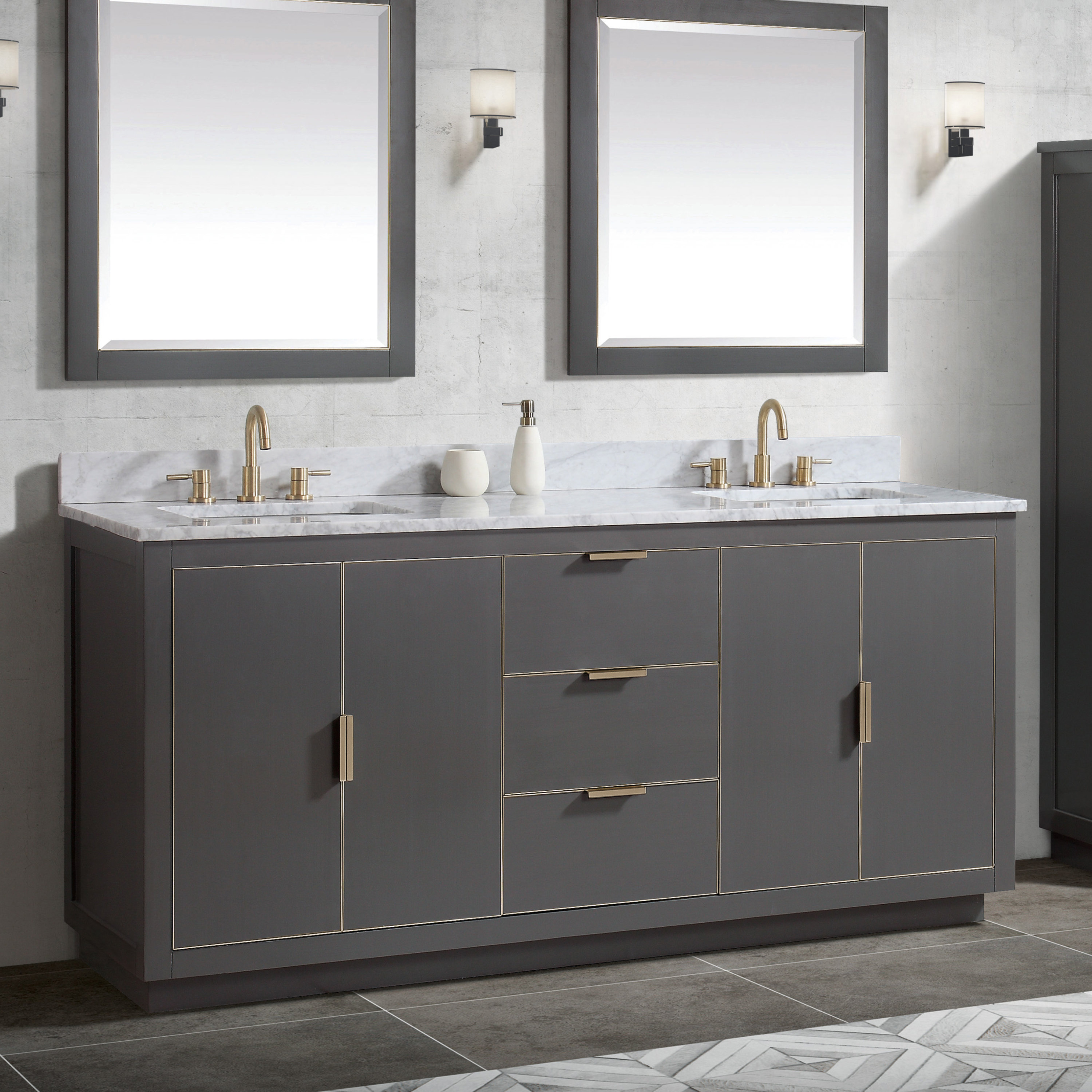 Avanity Austen 72" Double Bathroom Vanity Base Only | Wayfair