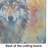 Wolves Wolf  Glass Cutting Board Large
