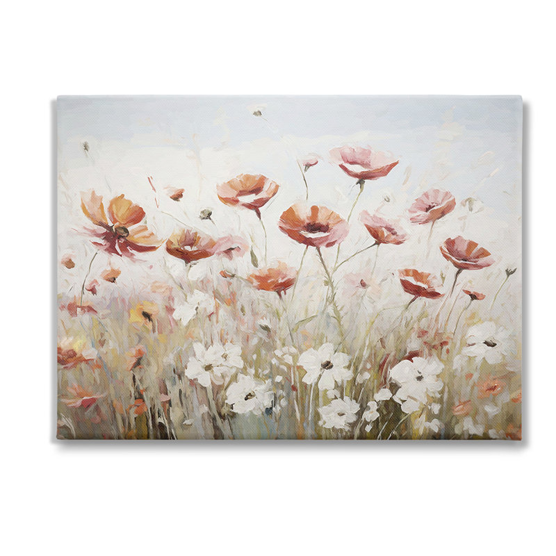 «Dynamic Poppy Meadow», art mural sur toile par Ramona Murdock, H 36 po x l 48 po