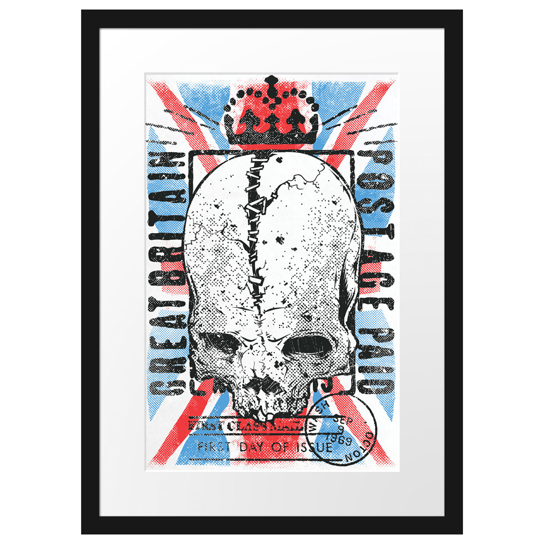 East Urban Home Gerahmtes Poster Great Britain-Post Light Größe: 55 cm H x 40 cm B