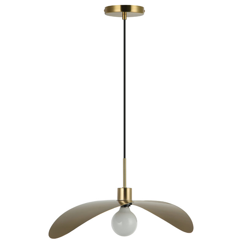 Luminaire suspendu 1 lumière Christobel, H 82,5 po x l 19,75 po x P 8 po, Laiton vieilli