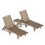 Chaise longue inclinable longue de 78,2 po avec table Laguna-83561614