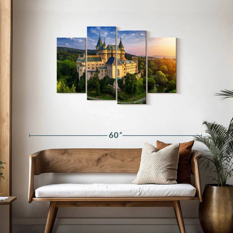 Lilie majestueux château de Bojnice, H 27 po x l 43 po