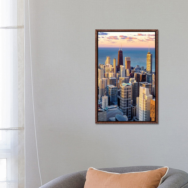 Downtown Chicago Skyline by Susanne Kremer - Gallery-Wrapped Canvas Giclée on Canvas, 66.04 cm H x 45.72 cm W