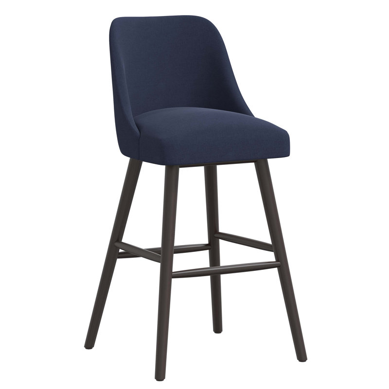 Tabouret Gallie, Tabouret de bar (siège d'une hauteur de 31 po), Espresso, Tweed moderne sable