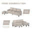 Canapé modulaire 3 pièces Sarahkate-269379989