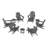Altura Foldable Outdoor Adirondack Set-91481968