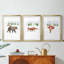 Woodland Christmas I - Impression sur mesure encadrée de qualité supérieure - 3 pièces-1109483643-1109483644