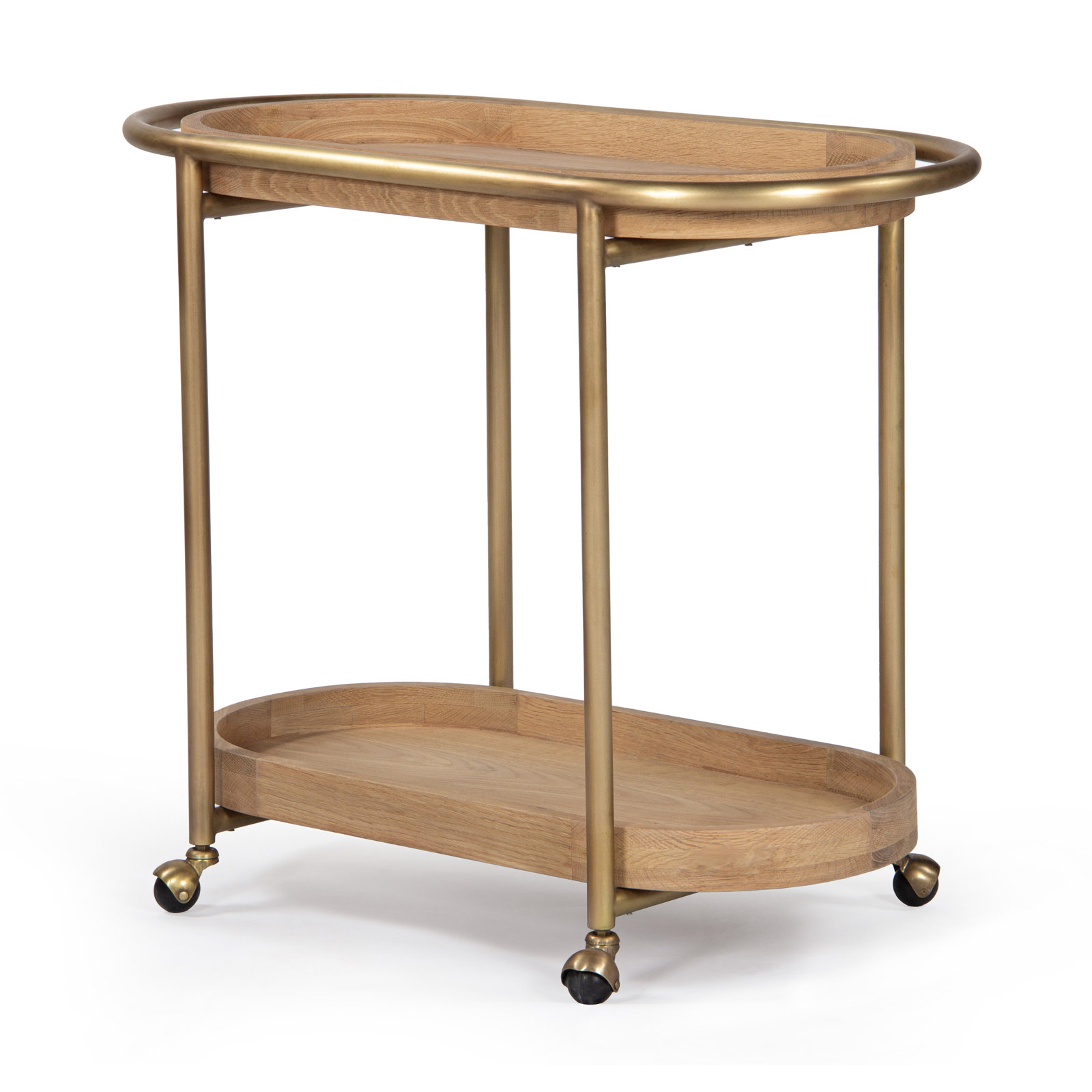Orbit Bar Cart, Antique Brass, Antique Brass