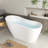 Maya 55" x 28" Freestanding Soaking Acrylic Bathtub-84448388