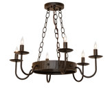 24" Wide Edinburgh 6 Light Chandelier