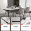 Modern Extendable Dining Table for 4-10 People，159-239cm Adjustable Length, Sintered Stone Dining Table - Scratch & Heat Resistant - Modern Kitchen Table for 4-10 People