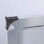 Miroir de meuble-lavabo à cadre 48 po x 32 po à DEL, cadre en aluminium avec lumières biseautées à angle biseauté à 45 °, 3 couleurs, antibuée, convenant à une décoration moderne