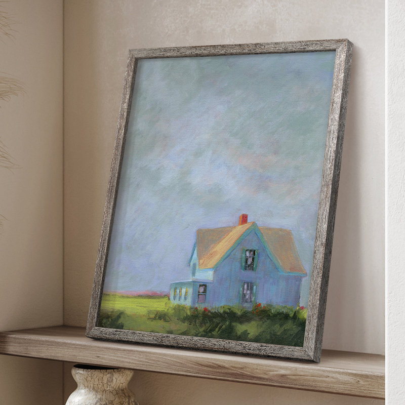 «Blue Cape», reproduction encadrée - bois massif, H 11 po x l 9 po