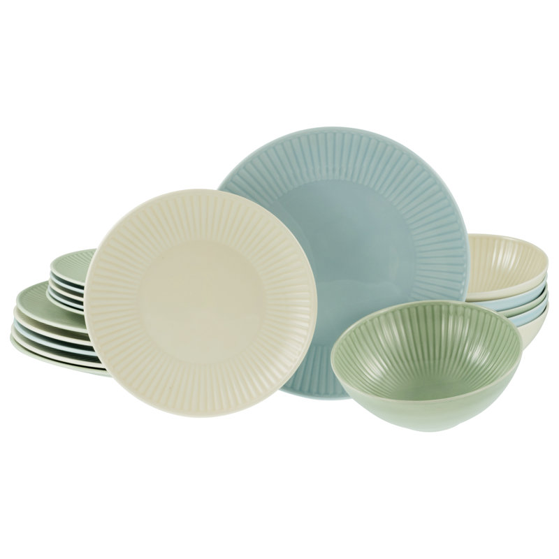 Valencia Pastell Piece Porcelain Dinnerware Set - Service for 6