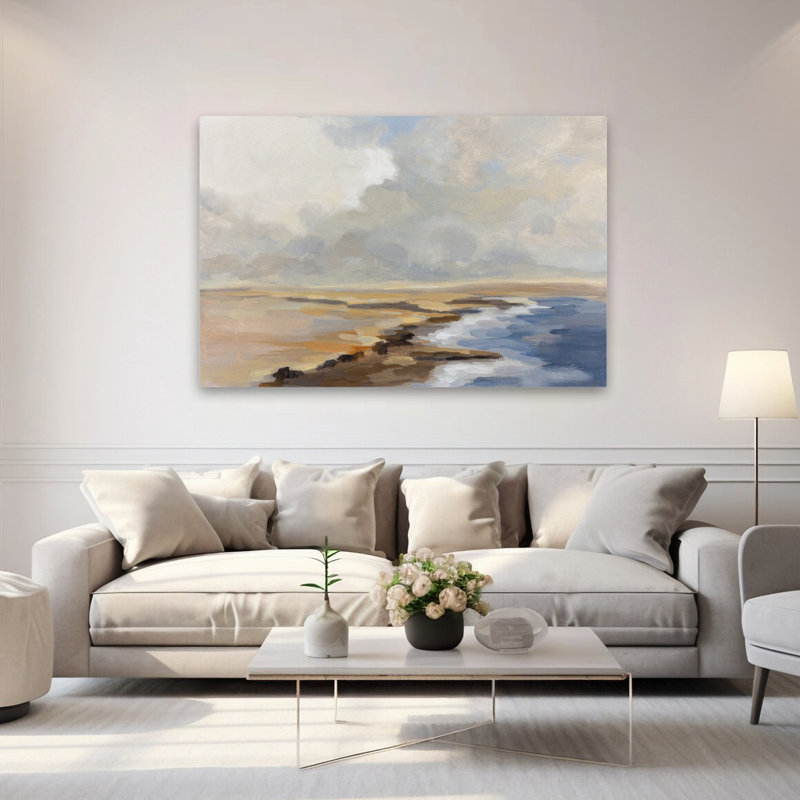 Silver Cloud - Beach Black Blue Brown, 60" H x 40" W