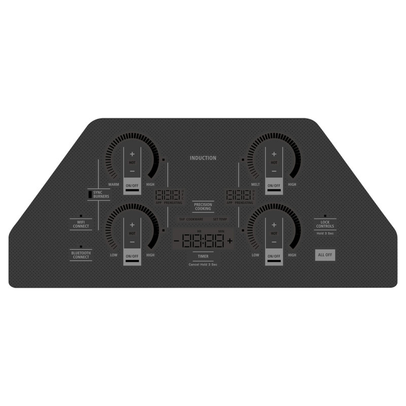 Monogram ENERGY STAR® 30" Induction Cooktop With Flush Mount Accessory, Black