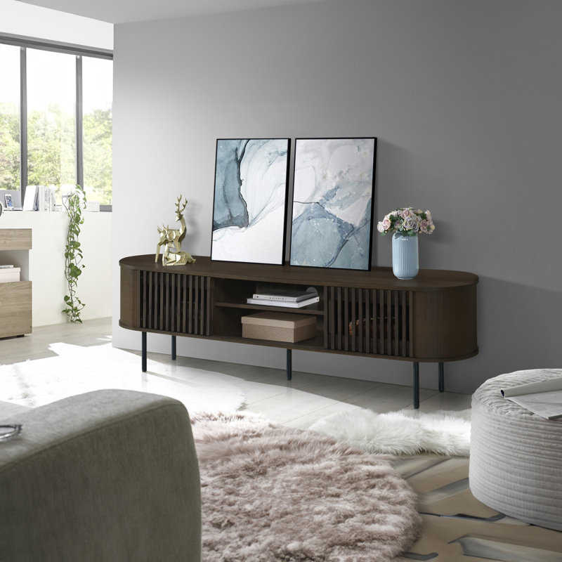 Meuble télé Vilinda, Bois beige