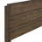 Queen Size Panel Bed Frame, Classic Contemporary Style, Solid Rubberwood Construction, Wood-Tone Brown Finish