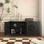 Buffet de cuisine moderne moderne en bois noir