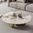 Tahmid 39.4" Faux Marble Single Base Round Coffee Table-1711135889