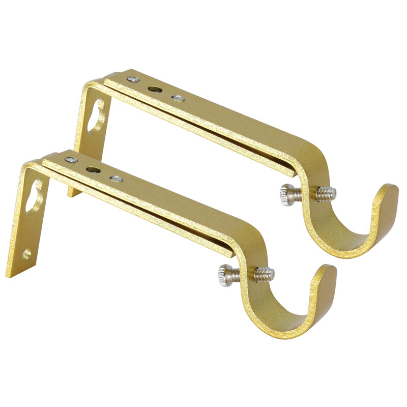 Support de tringle à rideaux Meriville pour tringle 3/4 ", Or