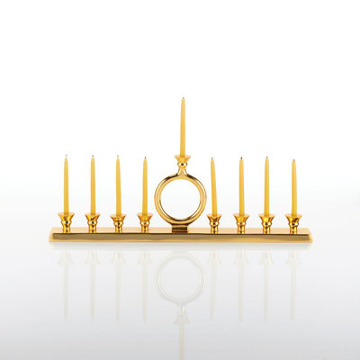 O' Menorah Metal Candelabra