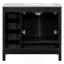 Meuble-lavabo 36 po avec lavabo en céramique, armoire de rangement abondante - 2 portes à fermeture douce et 5 tiroirs