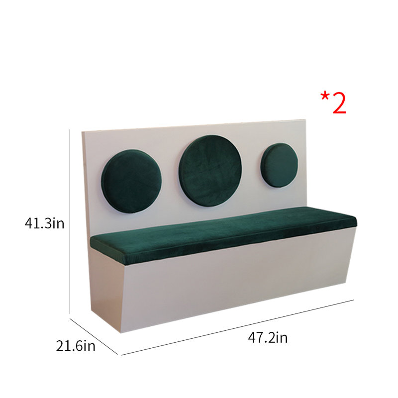 Banc de bar en tissu de polyester