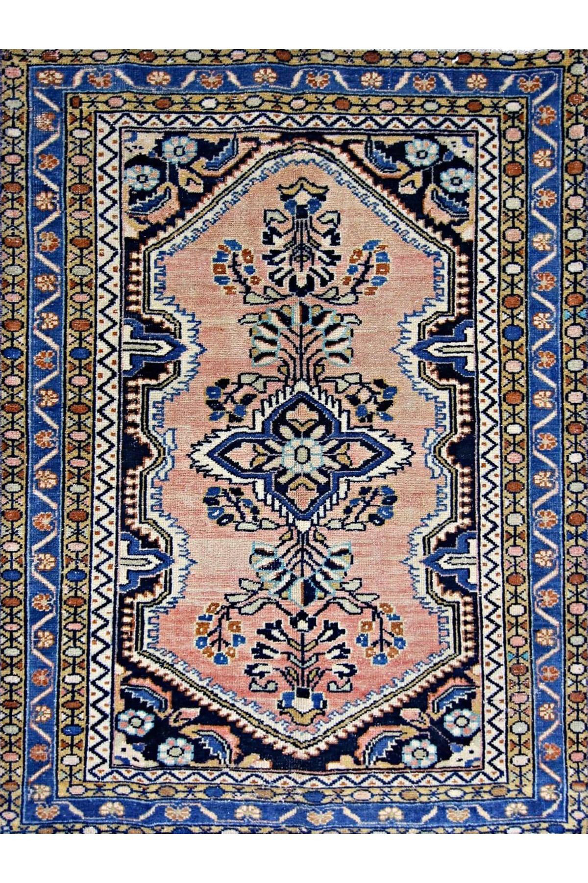 Jaselius Home Machine Washable Powder Navy Themed Traditional Pattern ...