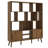 Transmit 59" Bookcase With Sliding Doors In Walnut-108574831