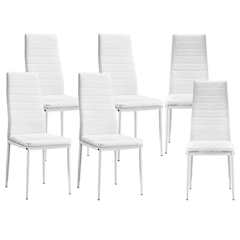 Chaise parsons Wokeham, Blanc, 6