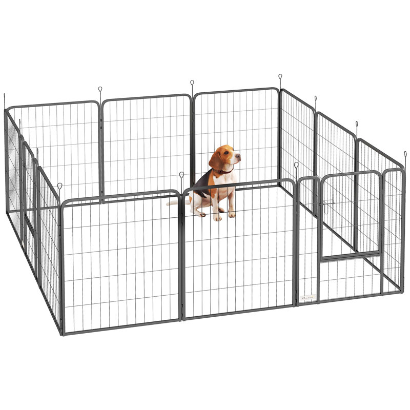 Steel Exercise Pen, 80cm H x 204cm W x 204cm D
