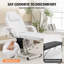 Lit de salon pliant électrique blanc avec télécommande, hauteur, capacité de 440 lb pour les traitements de tatoo et de spa-1474246274