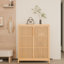 Armoire multi-scène de 42 pouces avec tablettes ouvertes pour la cuisine, la salle de bain, rangement pratique et caché dans les portes pour économiser de l'espace 2