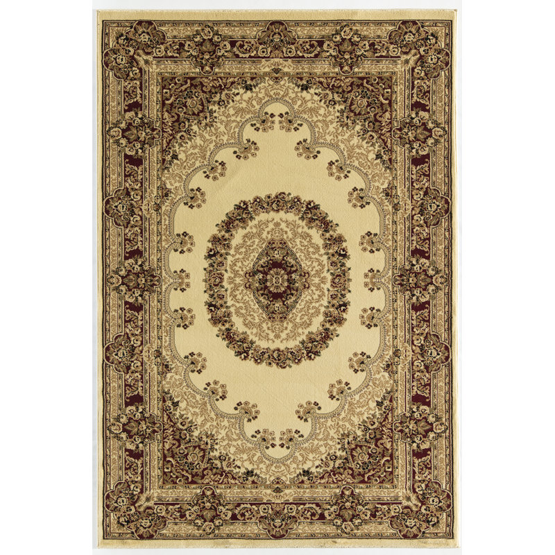 Gloucester Gilded Loom Oriental Cream Area Rug, Rectangle 5'3" x 7'10"