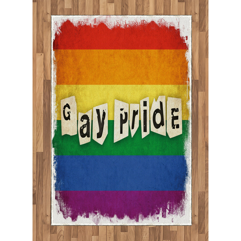 Tapis décoratif Pride, Rectangle— 4 pi x 5 pi 8 po