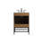 Eugene 24 " W Freestanding Standard 1 Single Vanity Bathroom Vanity With Engineered Marble Top-10441579