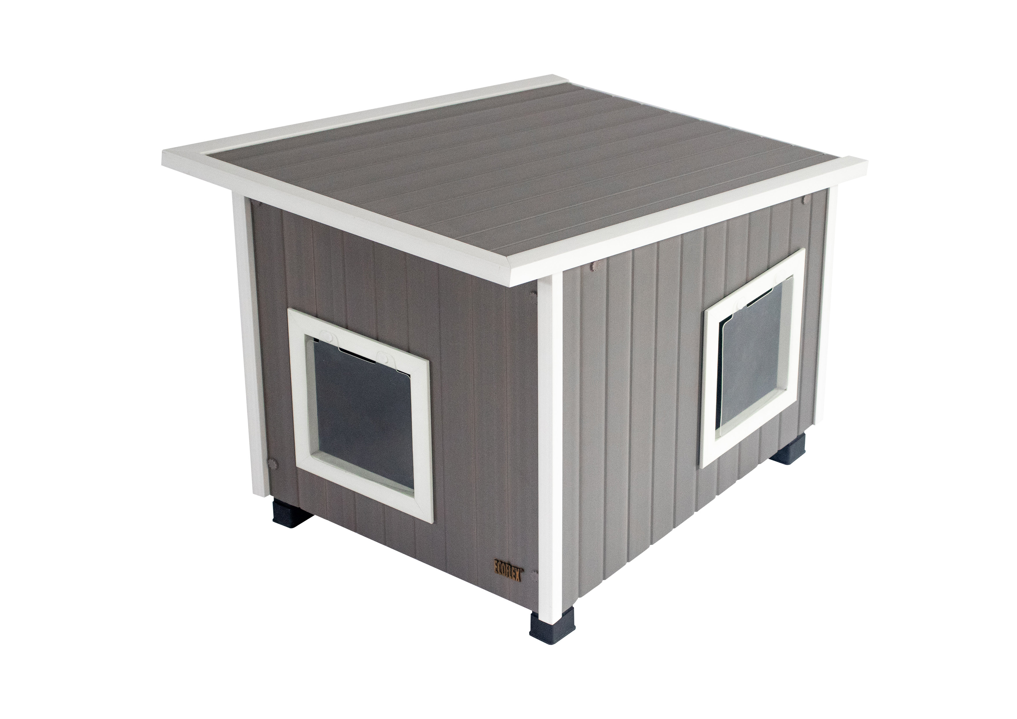 Maison Pour Chat Extérieur Imperméable Et Chauffante - Avec Moustiquaire - Pour Hiver, Jardin, Terrasse - Taille S/M