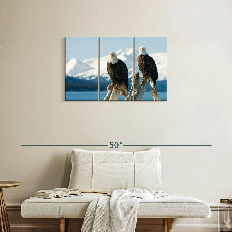 Bald Eagle Pair, 20" H x 33" W