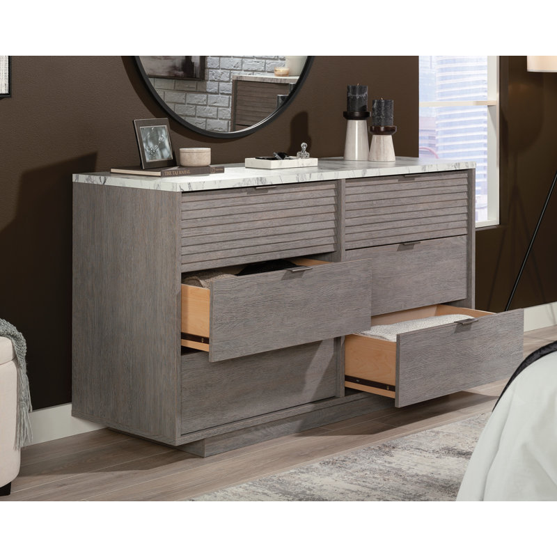 Commode 6 tiroirs Claudetta Ao