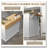 41.25" Rolling Kitchen Island with Drop Leaf